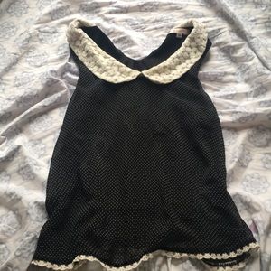 Mauve polkadot floral shirt